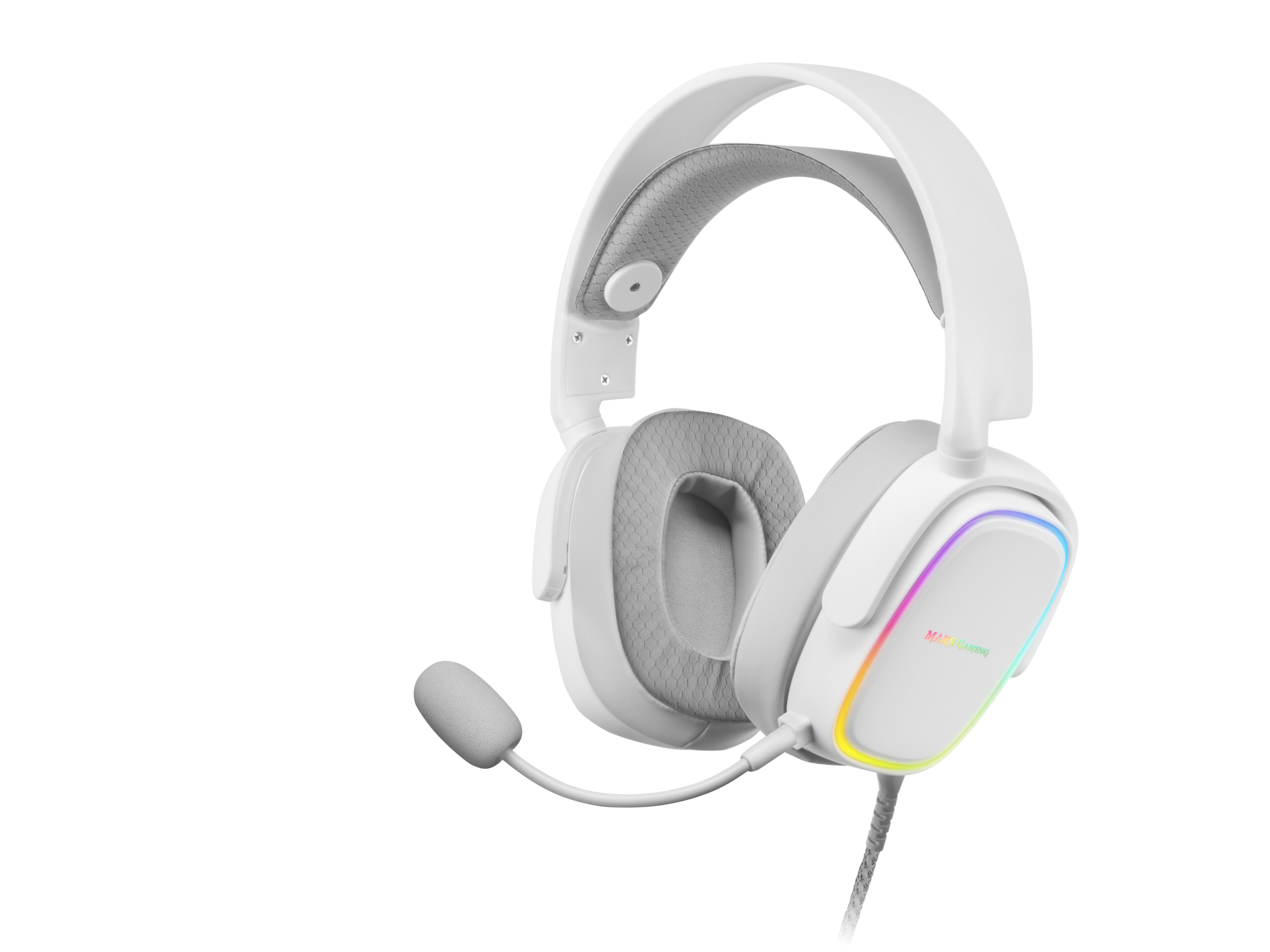 Auriculares Gaming Con Micrófono Mars Gaming Mhaw Jack 3.5 Blancos