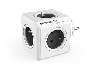 Allocacoc Powercube Original Type E Base Múltiple 5 Salidas Ac Interior Gris