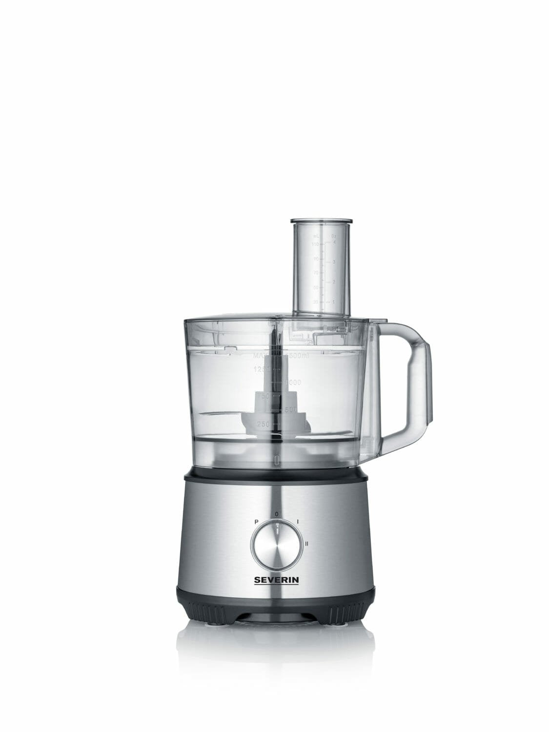 Severin Km 3892 Robot De Cocina 1200 W 1,5 L Negro, Acero Inoxidable, Transparente