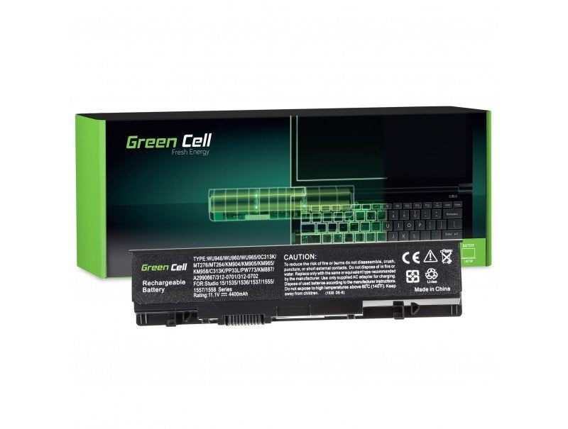 Greencell Laptop Battery For Dell Studio 15 1535 1558 11.1v 4400mah