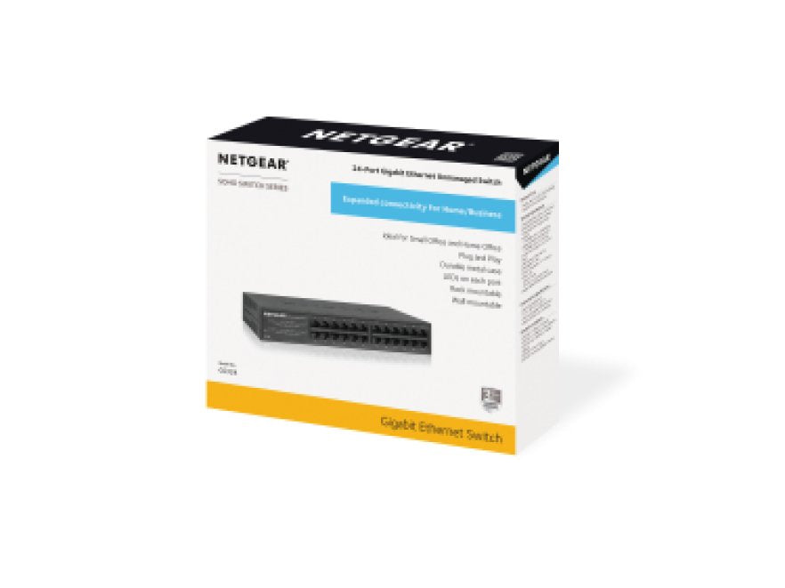 Netgear Gs324v2 Gigabit Unmanaged Switch 24 Ports Gs324-200eus
