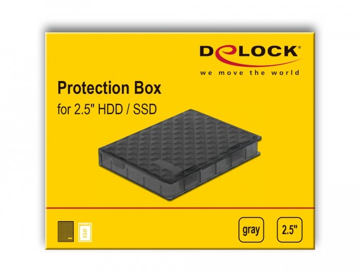 Schutzbox Für 2.5? Hdd   Ssd Grau
