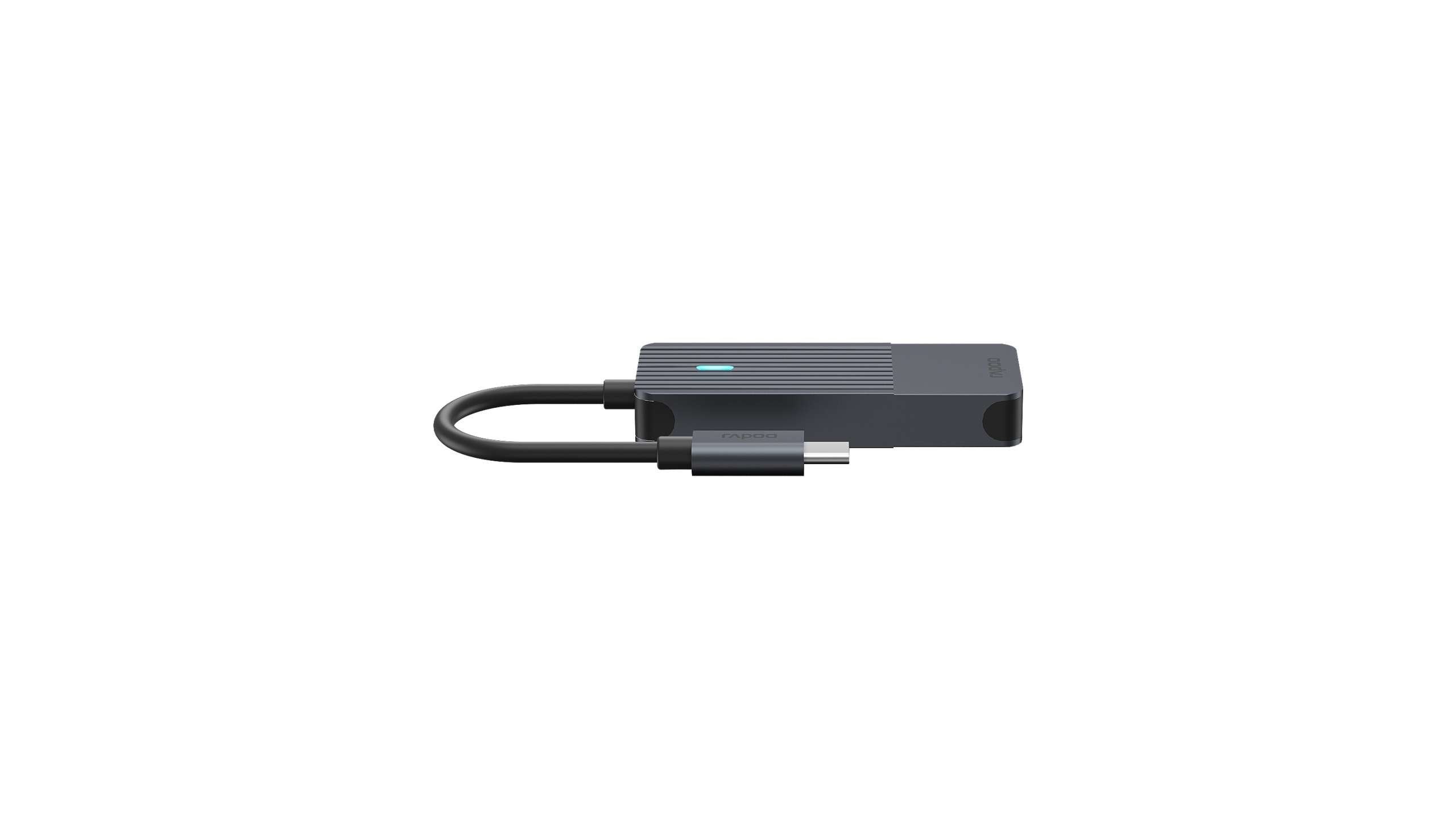 Rapoo Usb-C Hub Grey Usb-C To  Usb-C