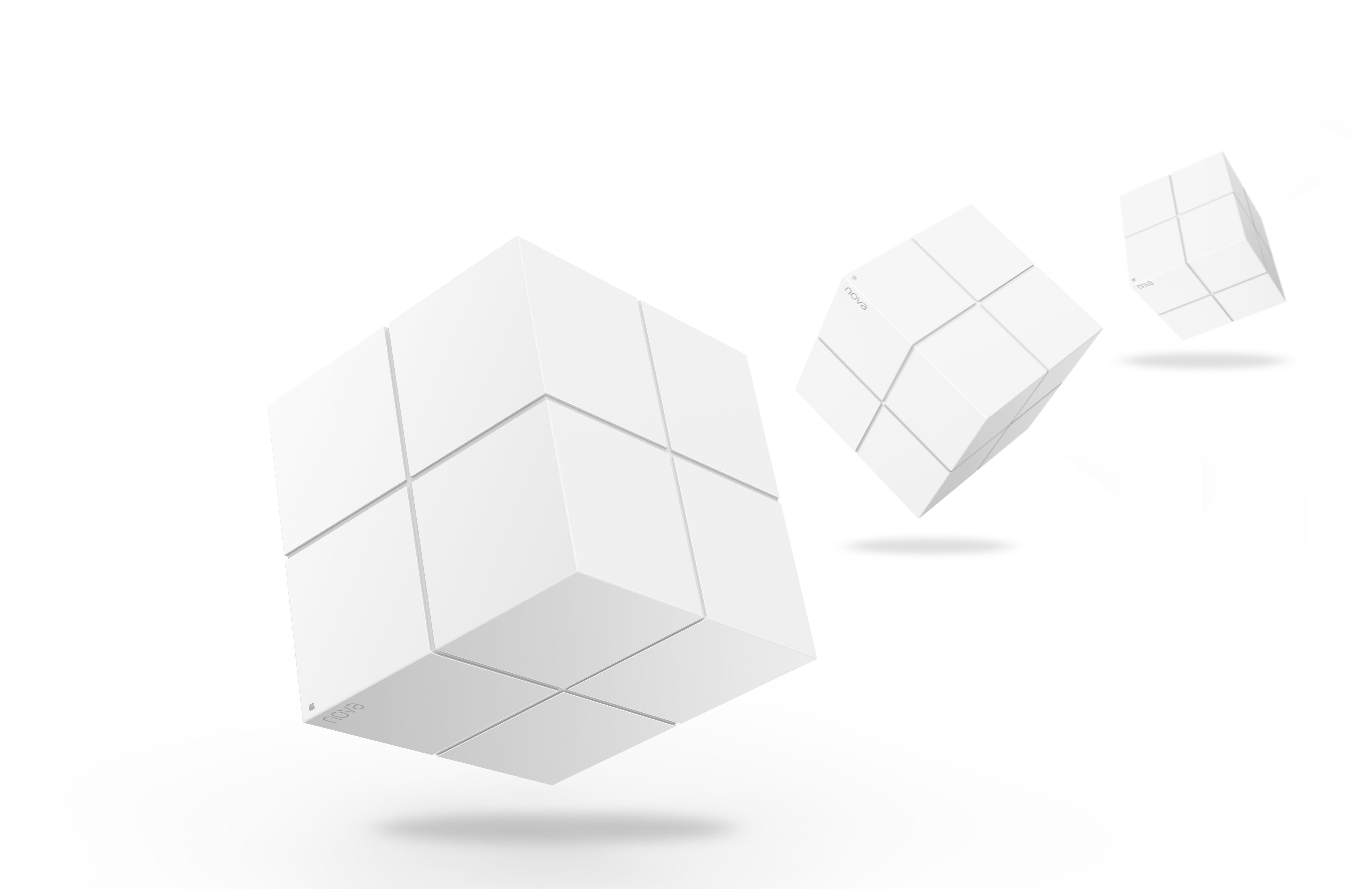 Sistema Mesh Wifi Tenda Mw6-Nova 3 Unidades Wifi A/Ac/B/G/N/ 600m2  2 Puertos Gigabit Gestión Por App