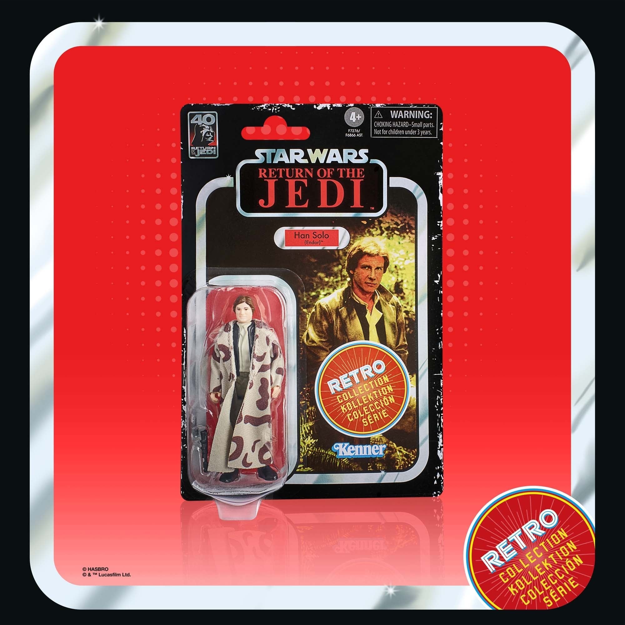 Figura Hasbro Star Wars Retro Collection El Retorno Del Jedi Han Solo (Endor)