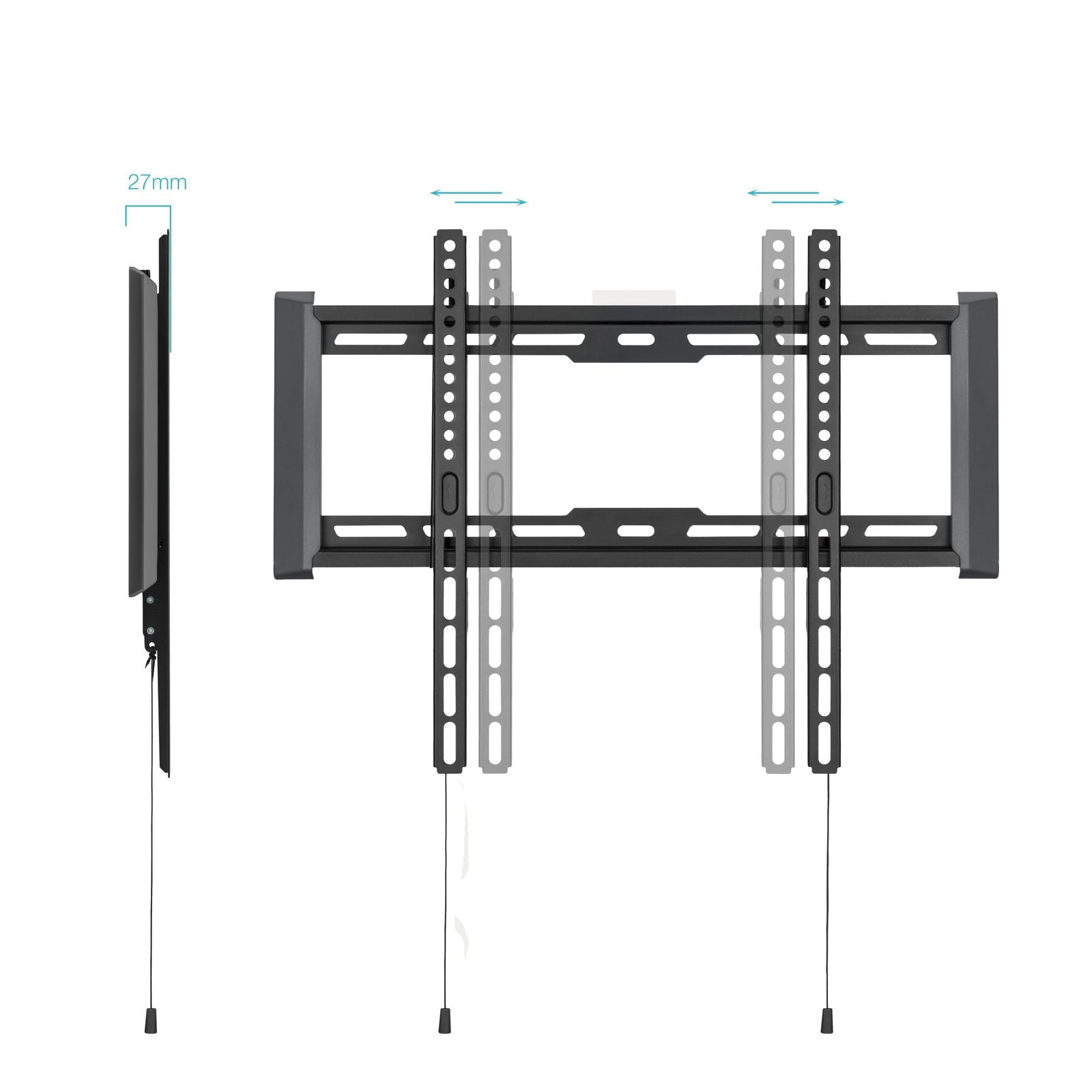 Soporte Fijo Pared Pantallas 32"-70", Negro