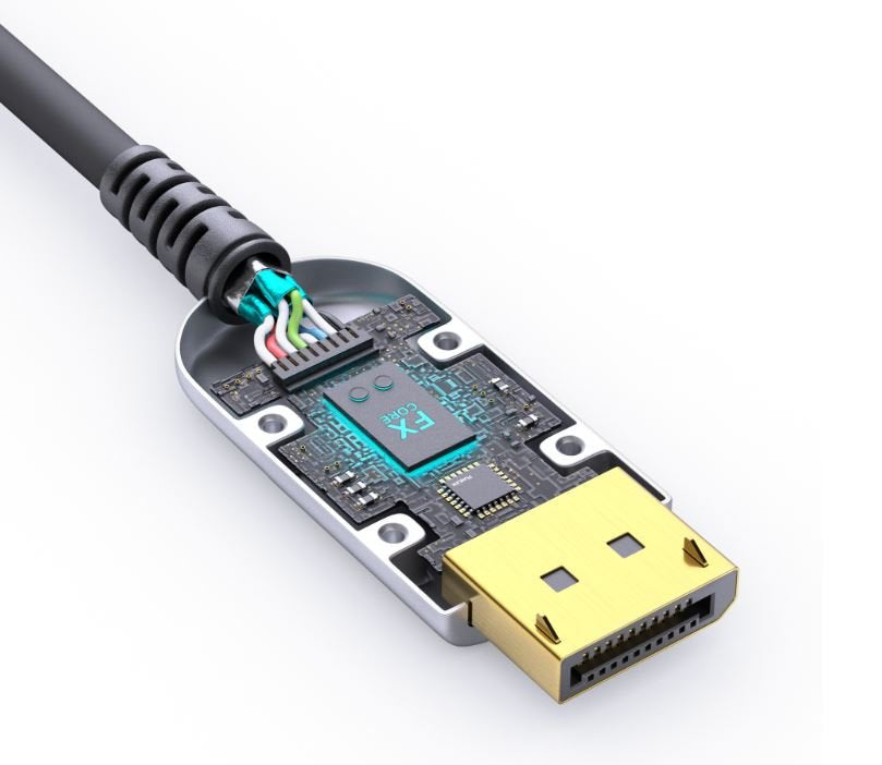 EAN 4251364715185 - FiberX FX-I250-015 cable DisplayPort 15 m Negro, Plata imagen 4
