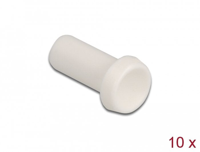 Lwl Staubschutzkappe Für Steckverbinder Mit 2,50 Mm Hülse 10 Stück Weiss