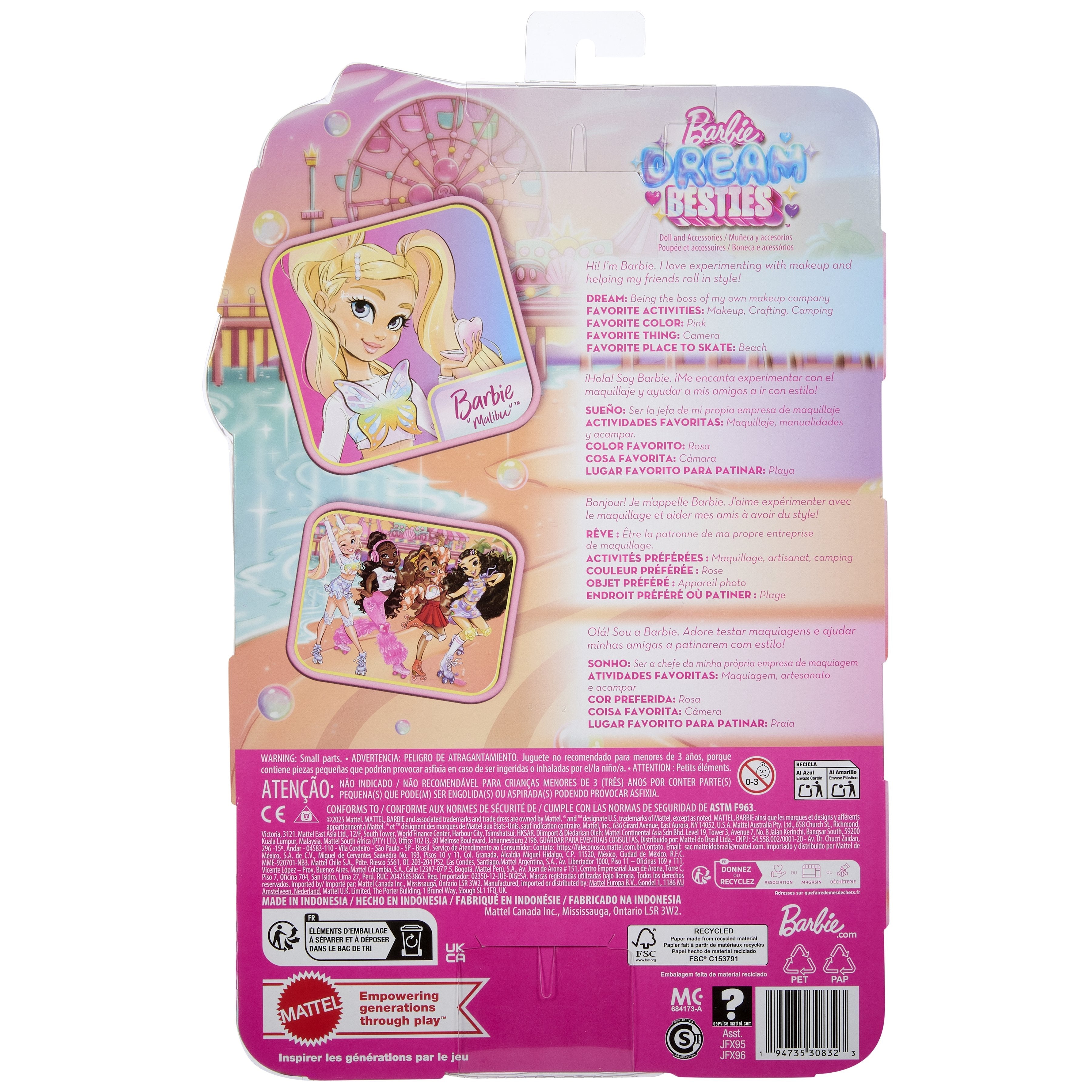 EAN 0194735308323 - Barbie Dream Besties Malibu imagen 7