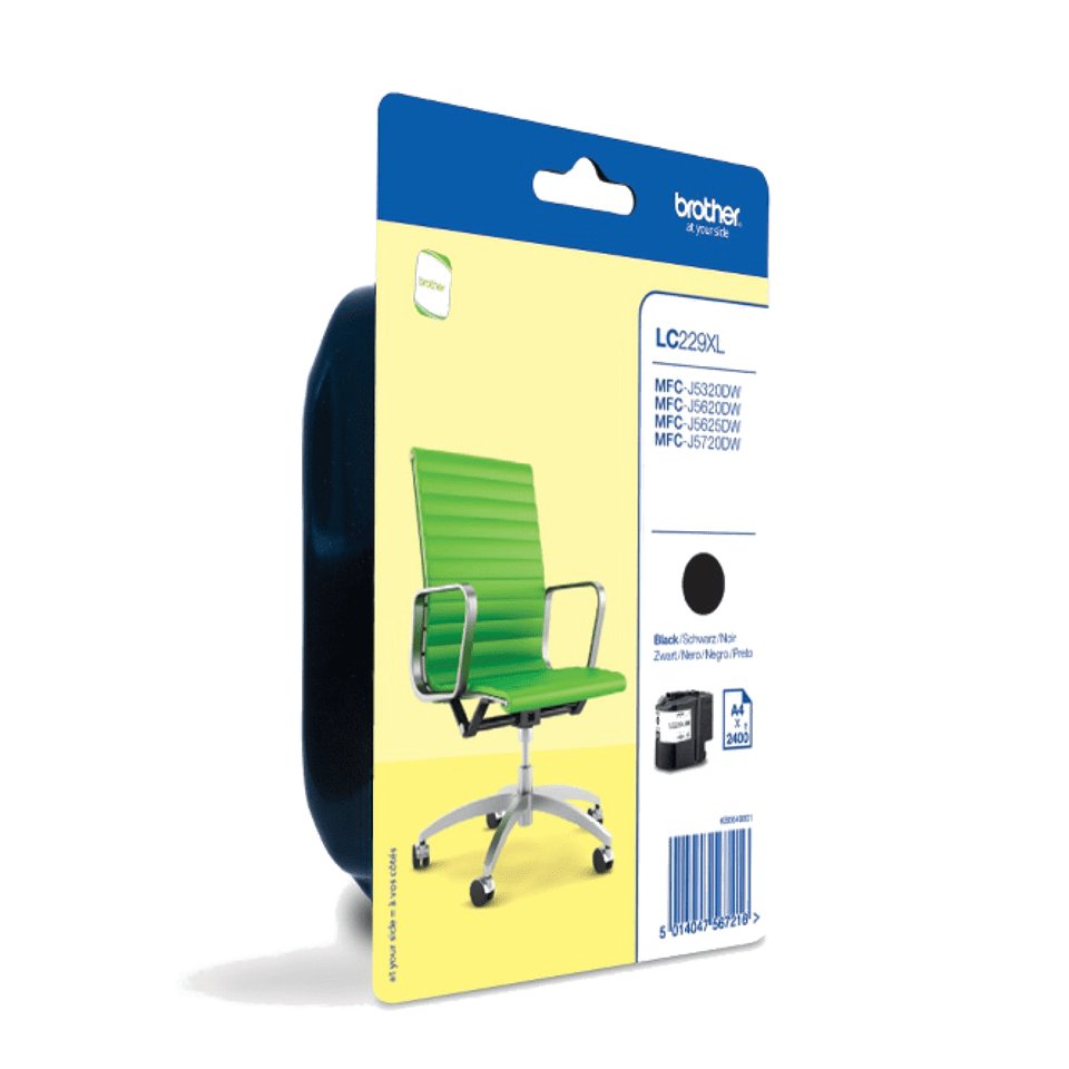 Cartucho De Tinta Original Brother Lc-229 Xl Alta Capacidad Negro