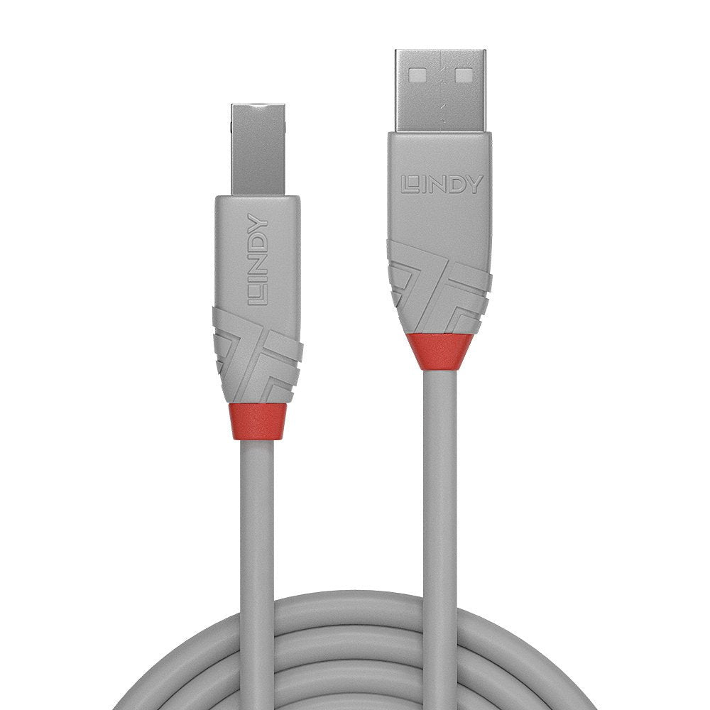 Lindy 36685 Cable Usb 5 M Usb 2.0 Usb A Usb B Gris Impresora
