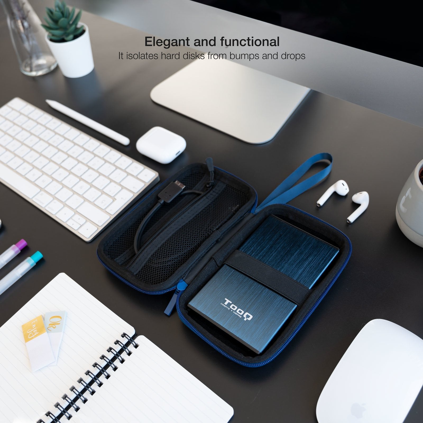 Tooq Estuche Protector Para Caja Externa De 2.5? - Azul Pacifico
