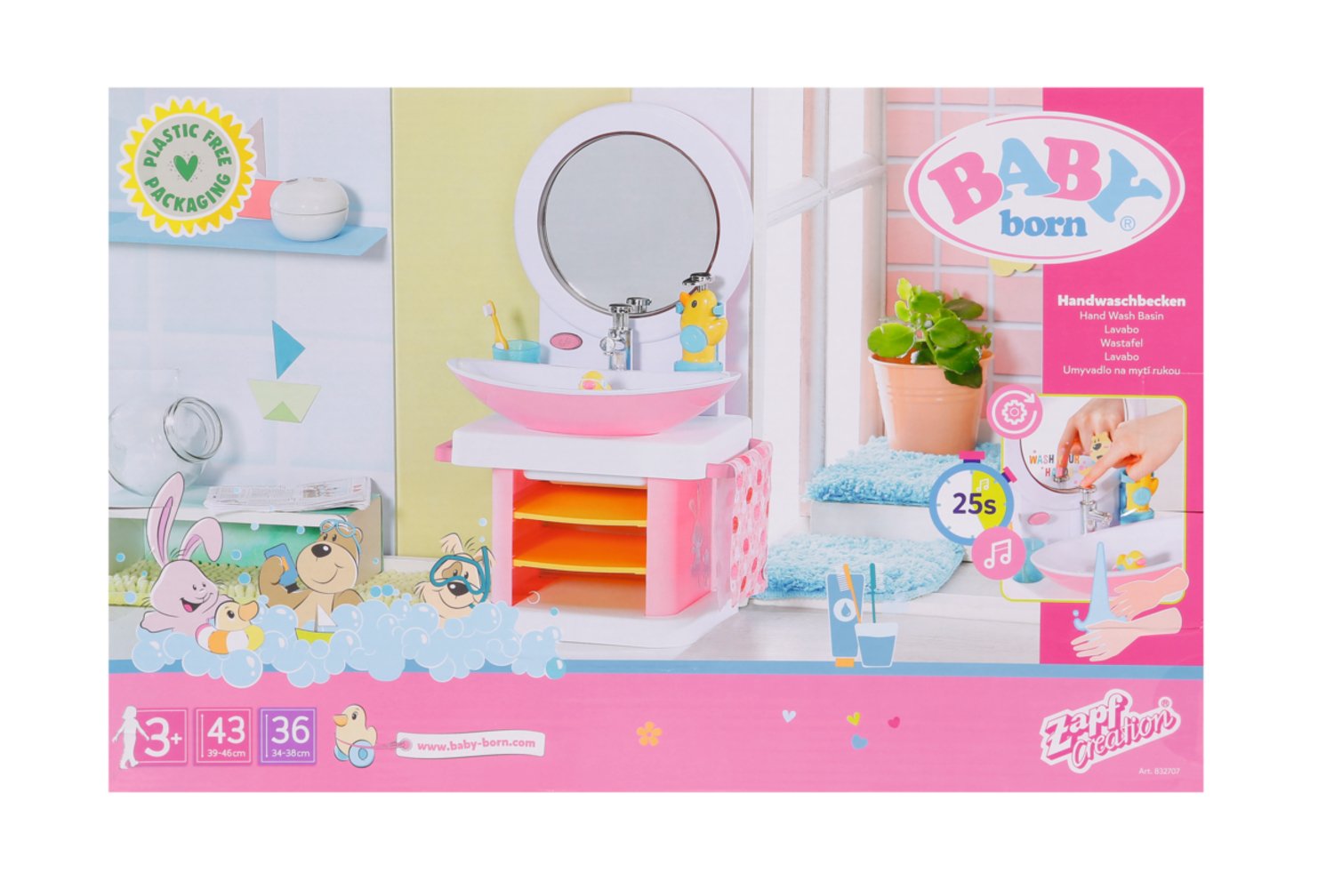 Muebles Para Muñecas  Zapf Creation Baby Born® Bath Handwaschbecken, Puppenmöbel 832707