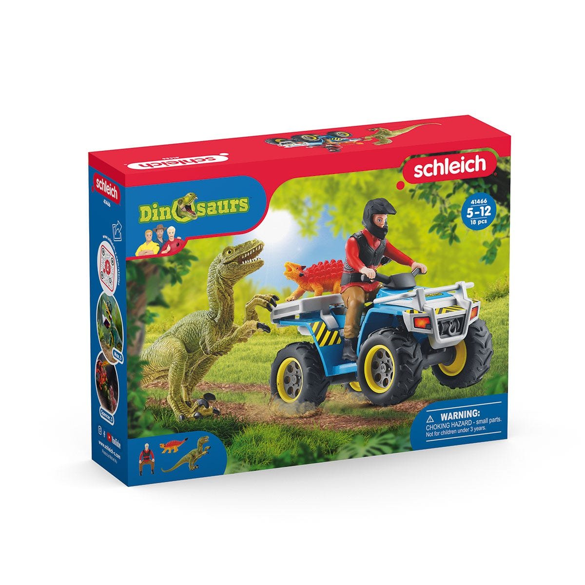Schleich Dinosaurs         41466 Quad Escape From Velociraptor