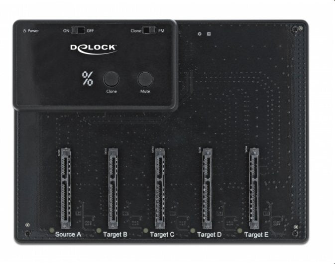 Delock Usb 3.0 Docking And Clone Station, Dockingstation Schwarz, 2.5 "Sata Hdd / Ssd 64098