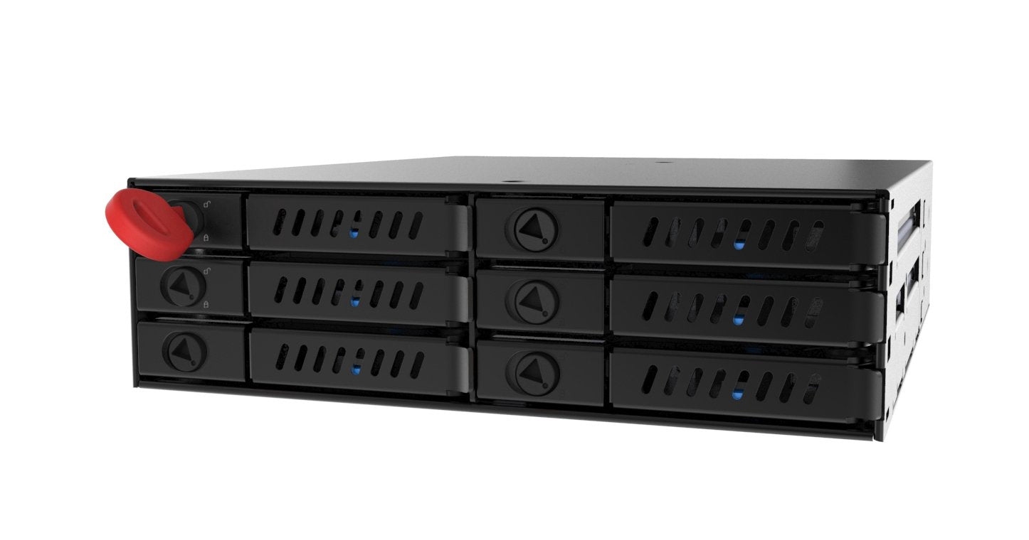 Bahía Chifetec 1x5.25in Para 6x2.5in S-Ata Hdd Hot-Swap Metal