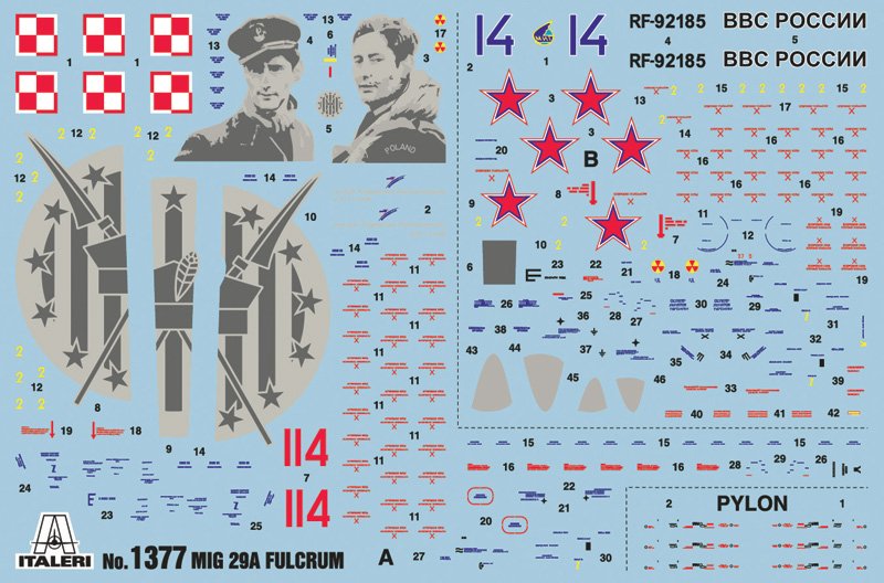 EAN 8001283013772 - Italeri MIG 29A "Fulcrum" Maqueta de avión de ala fija Kit de montaje 1:72 imagen 4