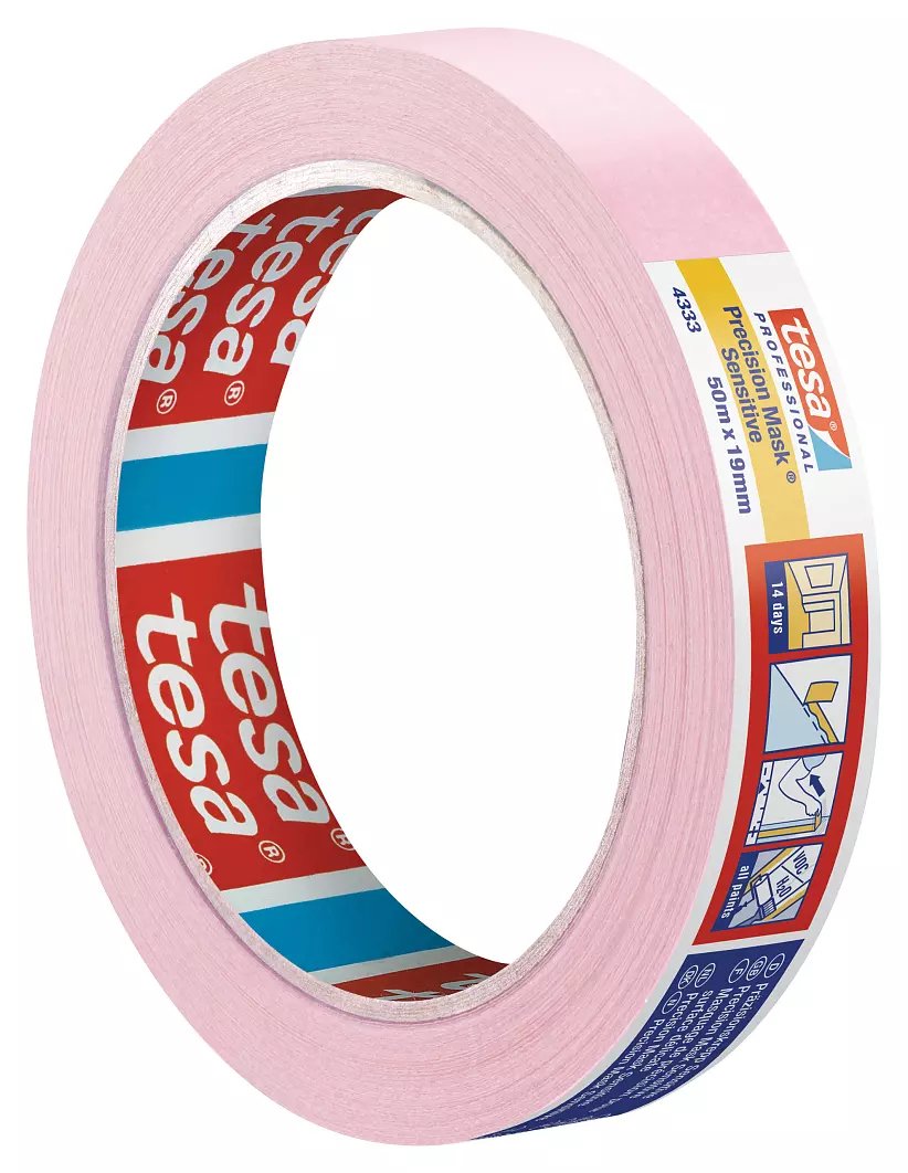 Tesa 04333-00017-02 Cinta De Carrocero Hellrosa L X B 50.00 M 19.00 Mm