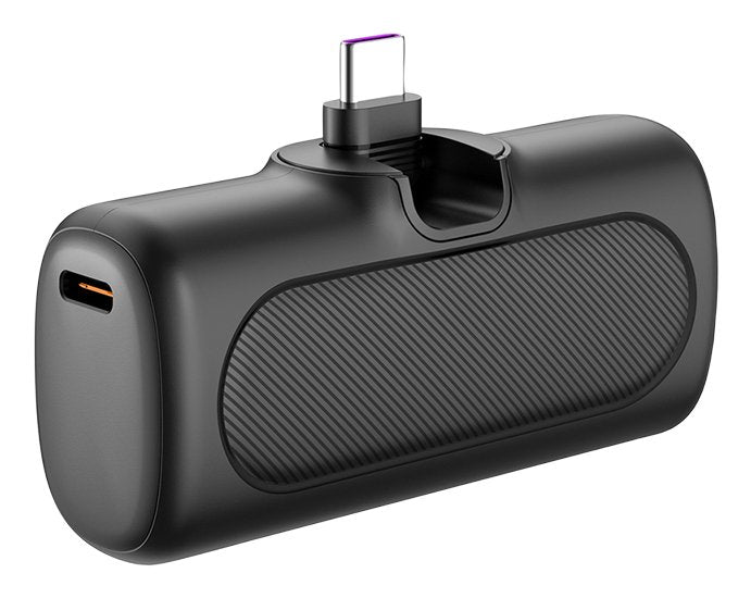 Bateria Externa Power Bank   5000 Mah, Conector Usb-C Integrado, Color Negro  Lipo Logilink