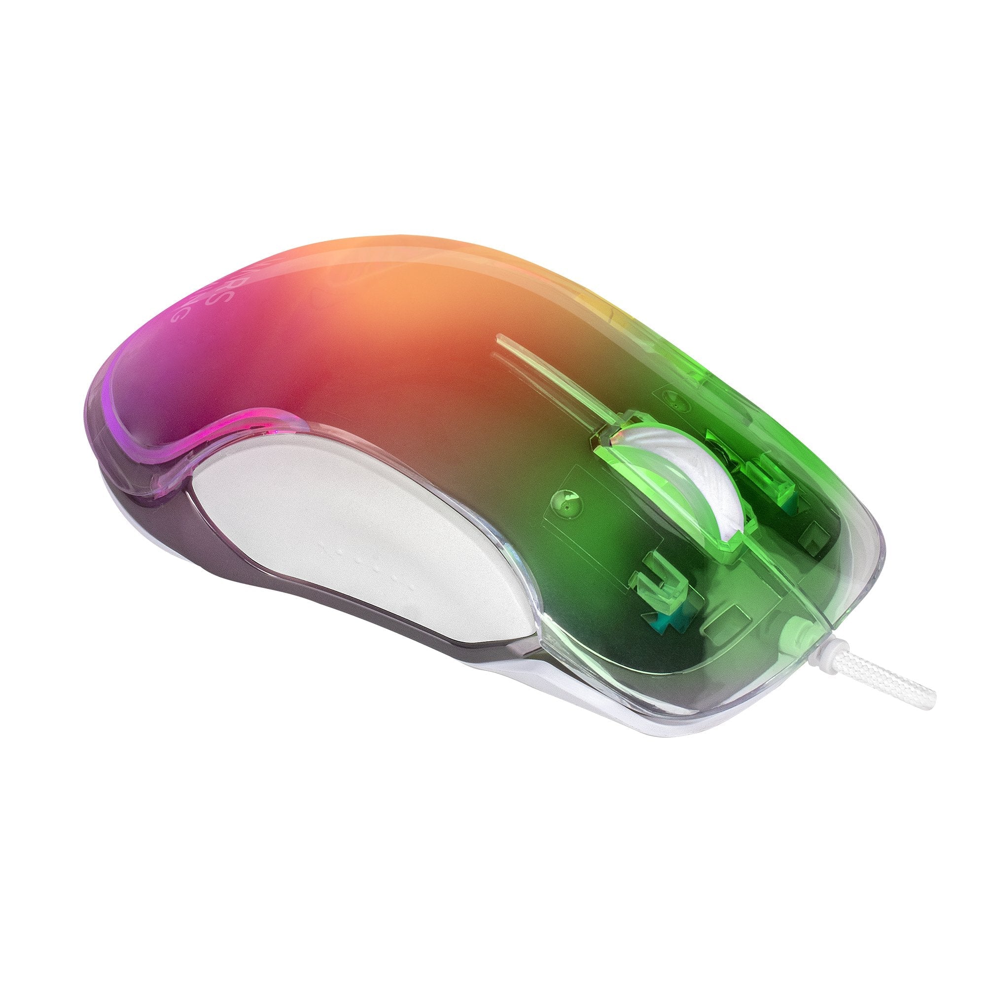 Ratón Gaming Mars Gaming Mmgloww Hasta 12800 Dpi Blanco