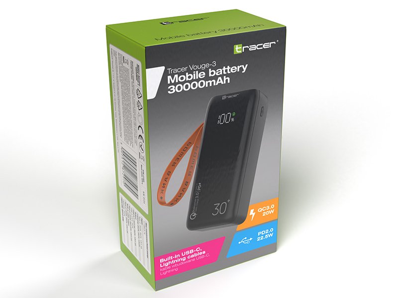 EAN 5907512872970 - Tracer Vouge-3 30000 mAh Negro imagen 7