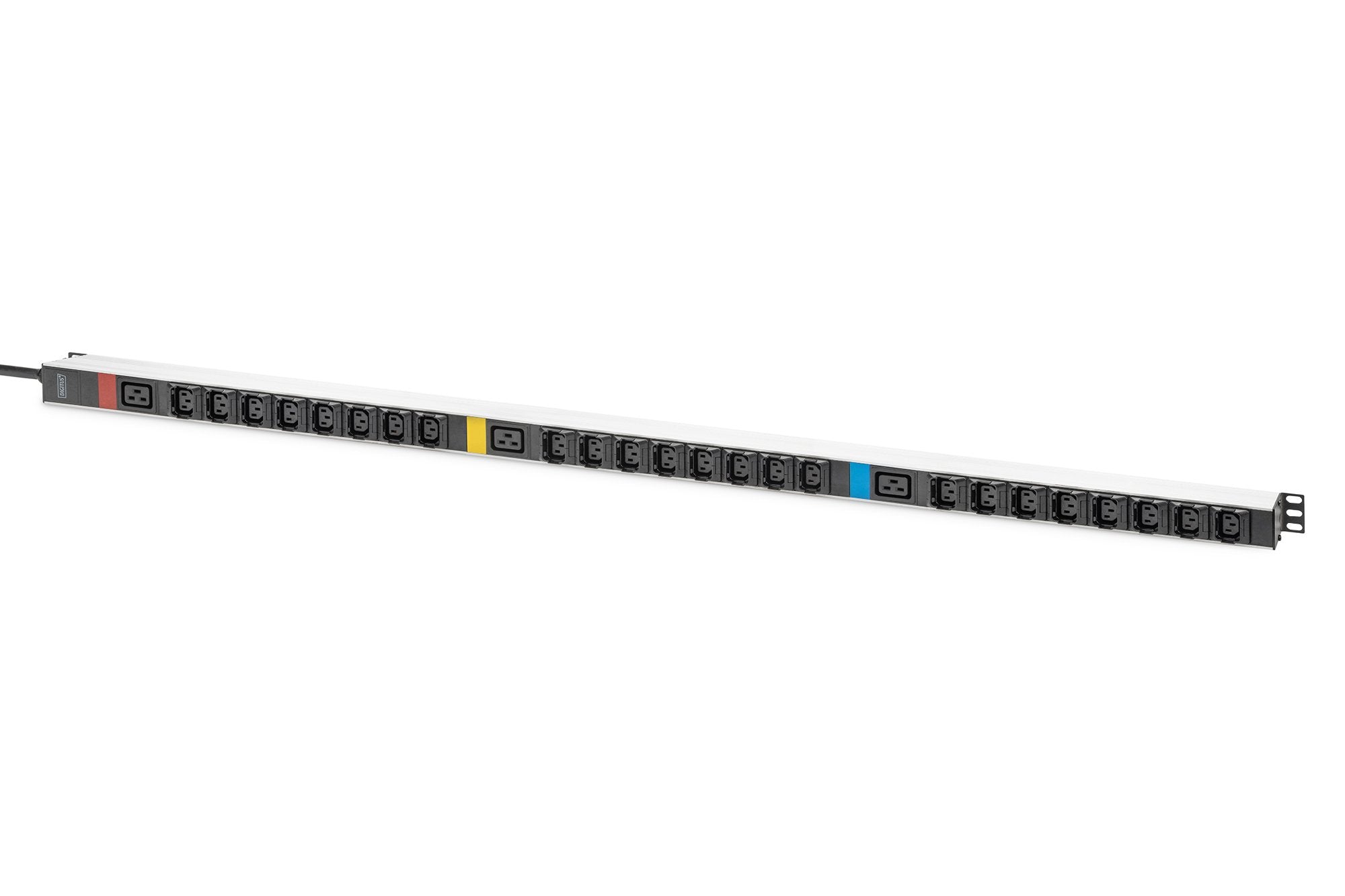 Digitus Pdu It Básica, Trifásica 16 A, 24 X C13, 3 X C19, Cable De Alimentación De 3 M, Clavija Iec 60309 16 A