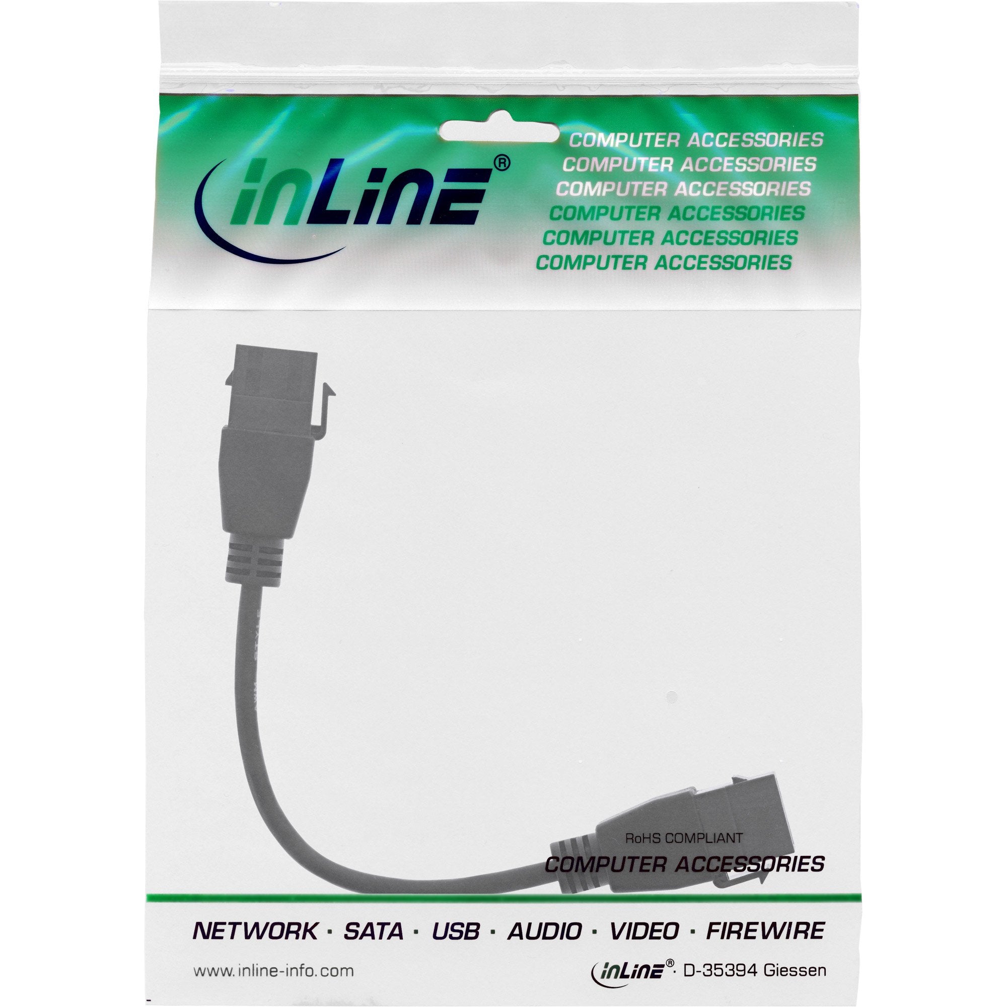Inline Usb 3.2 Gen1 2x Adaptador Keystone, 2x Enchufes Keystone Usb A, 0,2 M