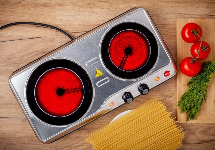 Hornillo Electrico Eldom Ph21 Placa 2 Zonas De Cocción; 2000w)