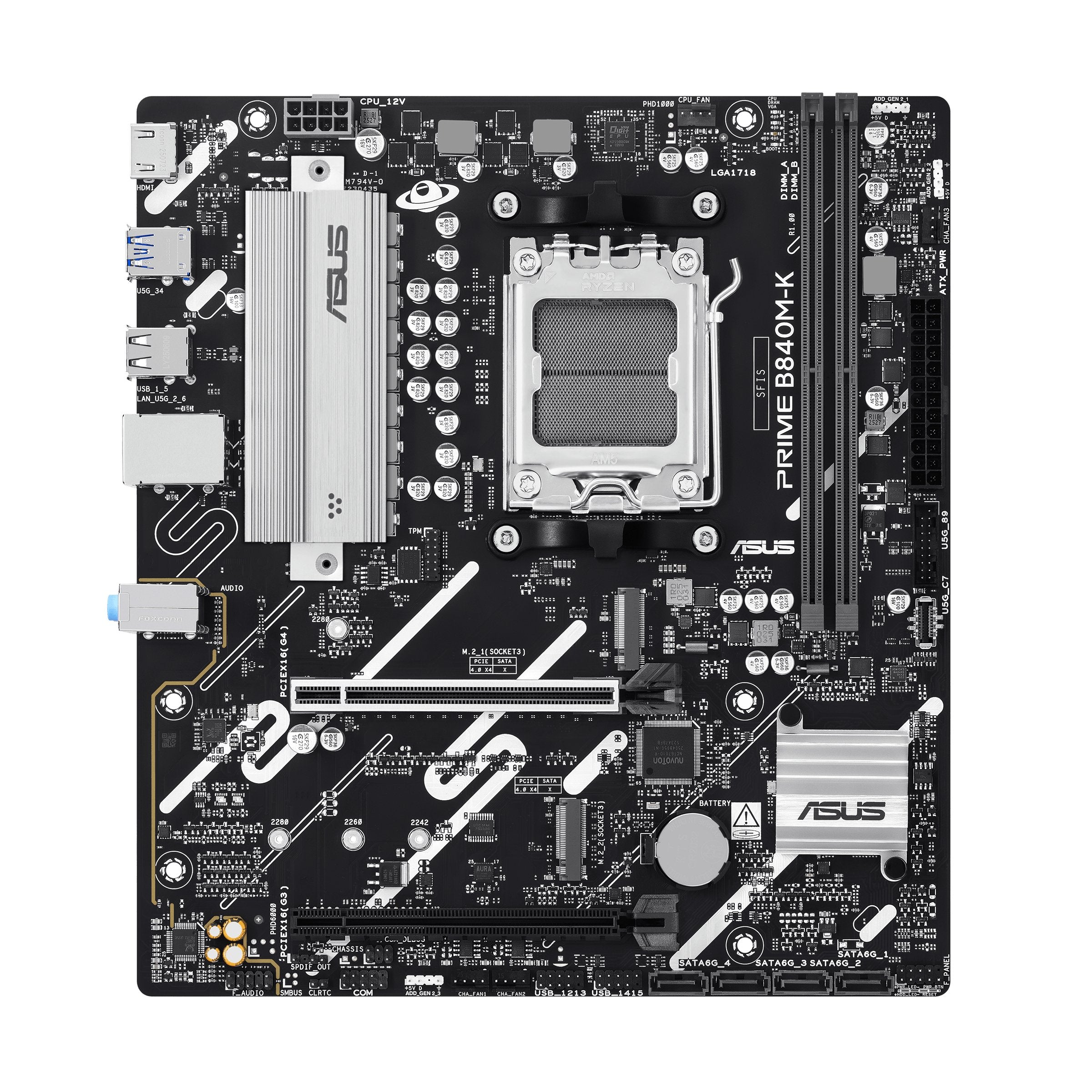 Placa  Base Asus Prime B840m-K Amd,Am5,Ddr5,Matx  90mb1pk0-M0eay0