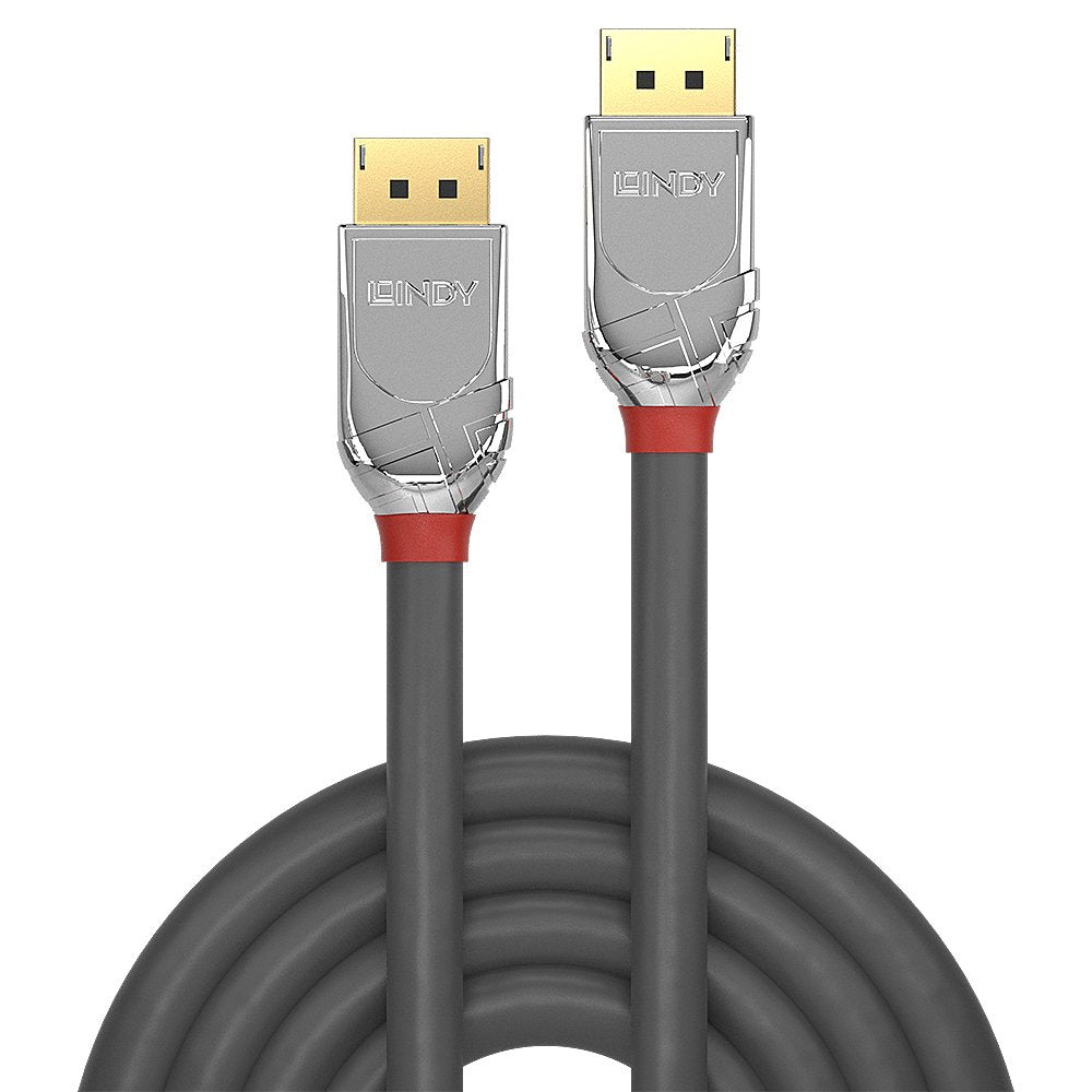 Lindy 36303 Cable Displayport 3 M Cromo, Gris
