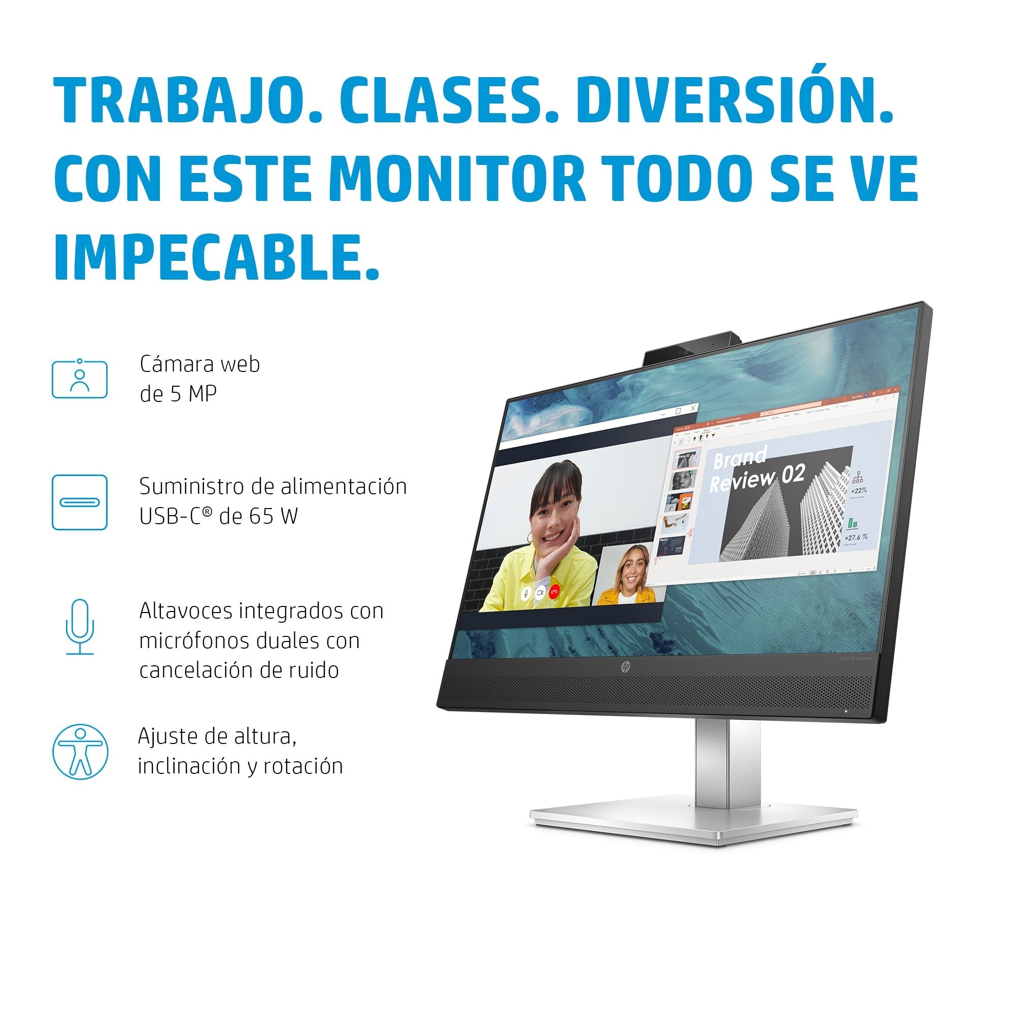 Hp E24m G4 Monitor  60.5 Cm (23.8") 1920 X 1080