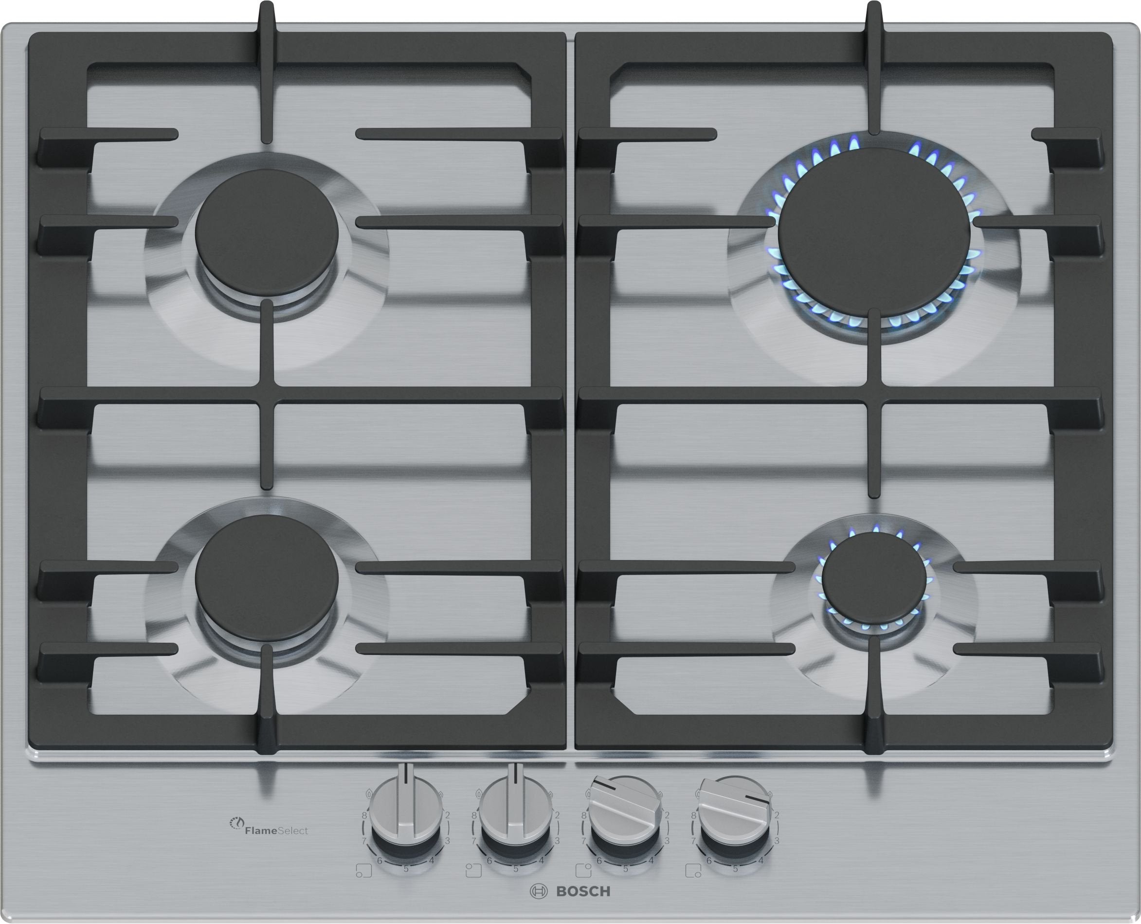 EAN 4242005496006 - Bosch Serie 6 PCP6A5I90 hobs Acero inoxidable Integrado 58 cm Encimera de gas 4 zona(s) imagen 1