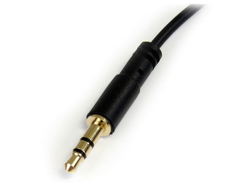 Startech Cable De Audio Estereo Minijack 3.5mm M/M Acodado 1,8m