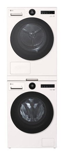 Lg Dk2w Stacking Kit With Slide-Out Shelf, White