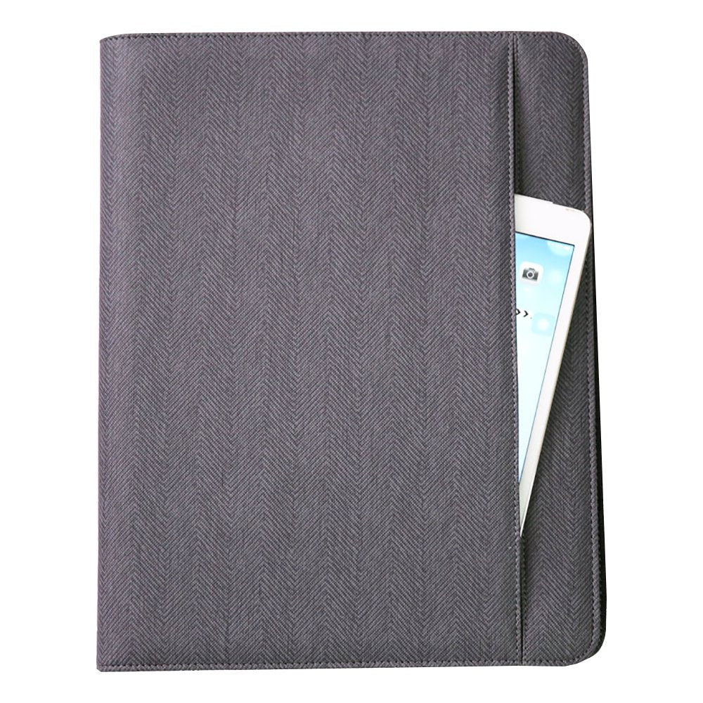 Genie 12668 Carpeta A4 Imitación Piel, Nylon Negro