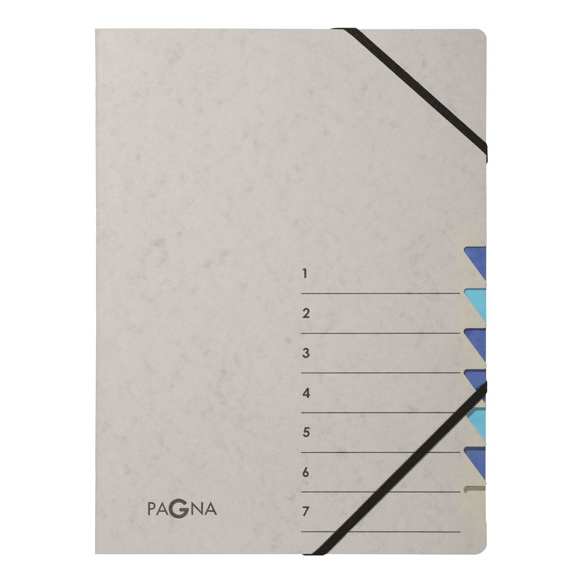 Pagna Carpeta Organizadora Din A4 7-Vías Gris