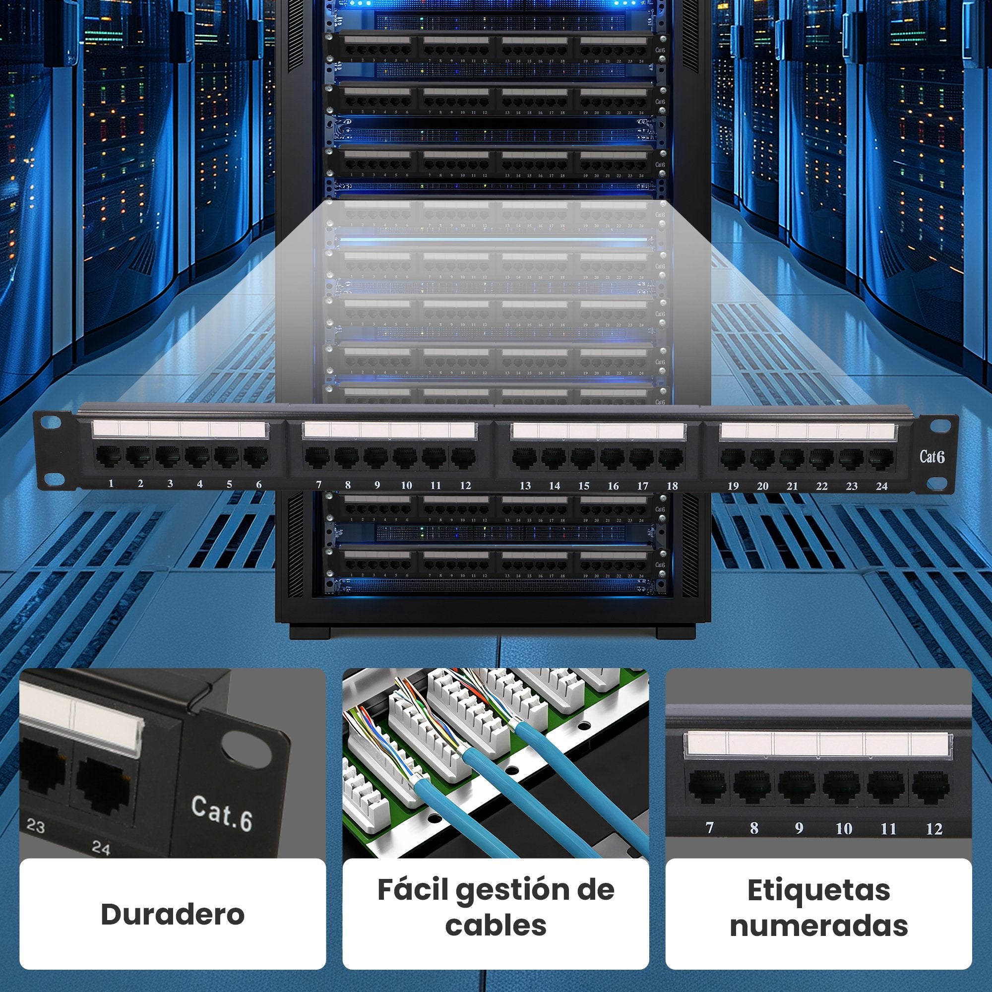 EAN 5902560369816 - Extralink EX.9816 panel de parcheo 1U imagen 16