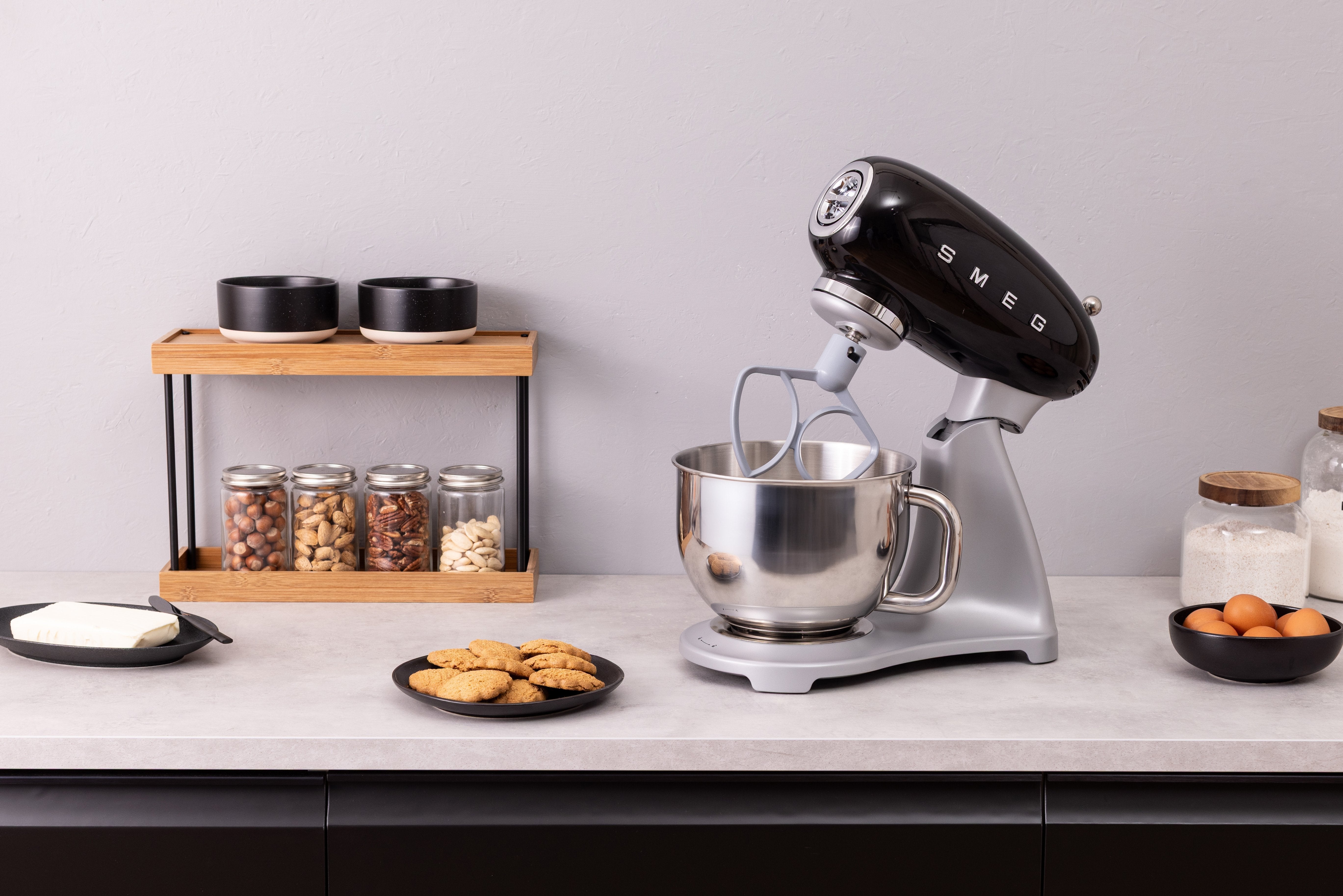 Máquina Multiusos Smeg Smf04bleu, 4,8 L, 800 W, Negra