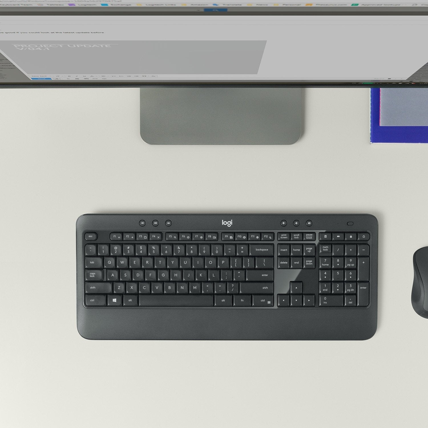 Logitech Mk540 Rf Wireless Azerty Belgisch Schwarz - Weiss