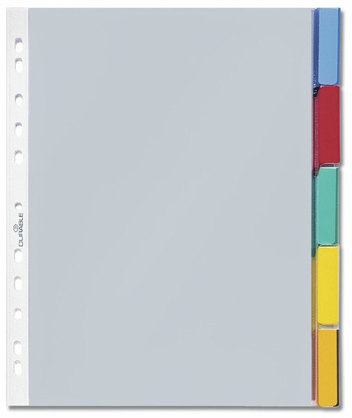 Durable Separador - 5 Piezas - Con Register