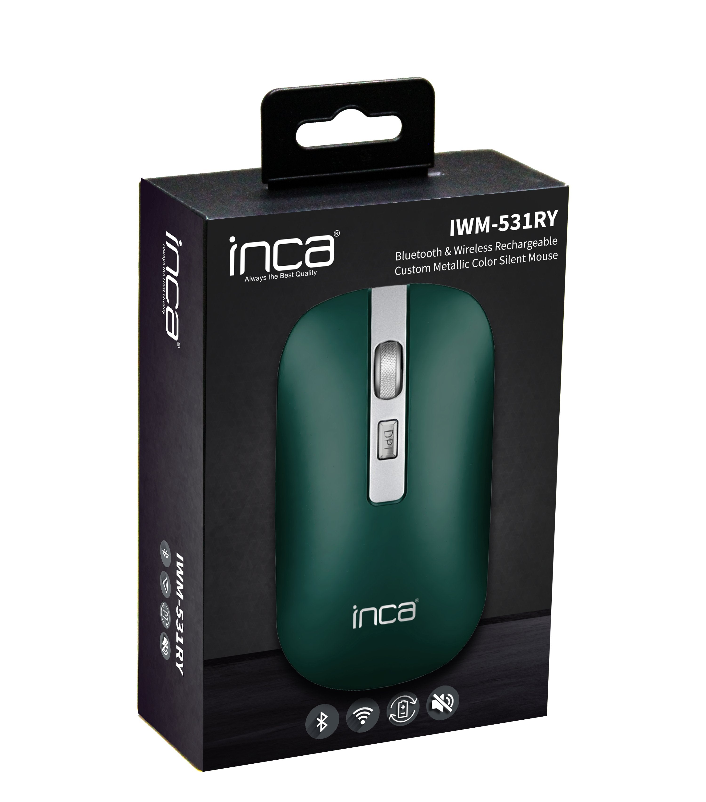 Raton Inca Iwm-531ry  Bluetooth & Wireless, Akku, Silent, Gn Retail