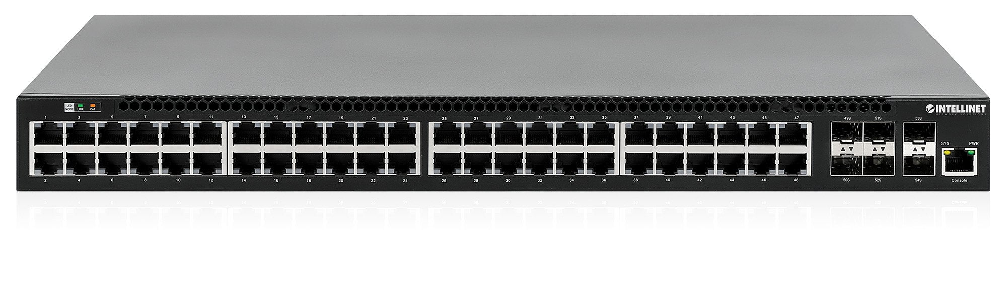 EAN 766623562041 - Intellinet 562041 switch Gestionado L3 Gigabit Ethernet (10/100/1000) Energía sobre Ethernet (PoE) Negro imagen 5