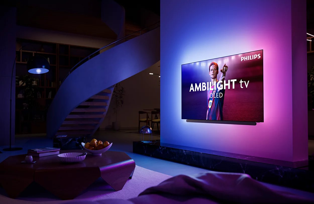 Tv Philips 55oled911 4k  Oled+ 55  Ambilight P5 Ai Intelligent Smart Tv Titan Os Dolby Atmos Hdr10+