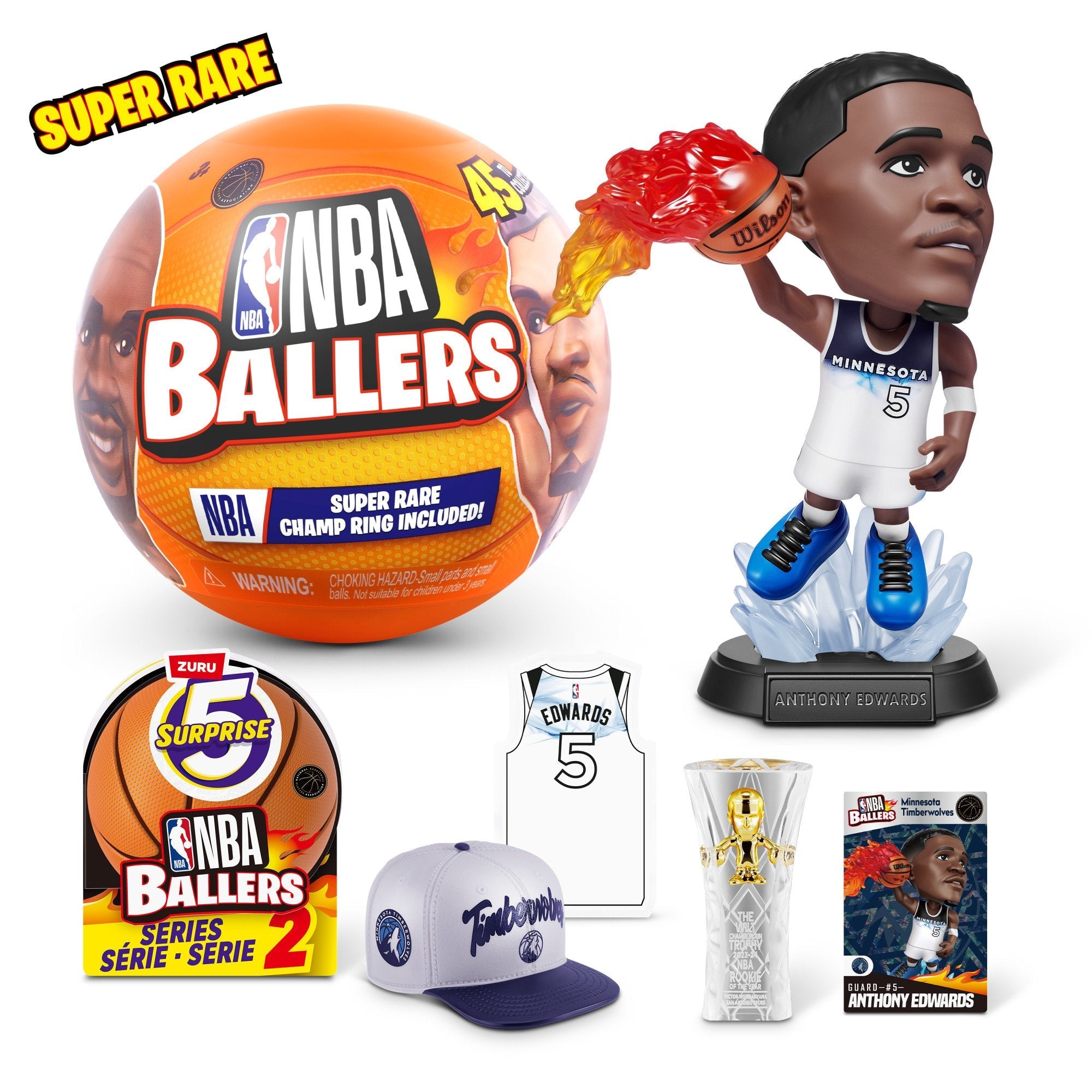 Zuru 5 Surprise - Nba Ballers Series 2, Artículo Ordenado De Personajes, Una Figura 77678gq1