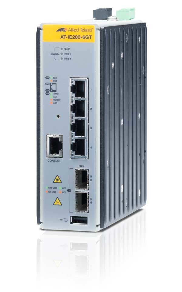 Managed Industrial Switch With 2 X 100/1000 Sfp,  4 X 10/100/1000t