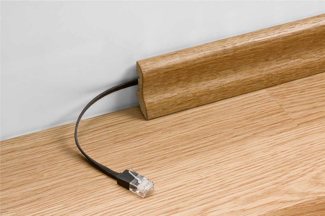 Latiguillo Cat 6, U-Utp,  2.00 M, Azul, Plano Cu-Pvc