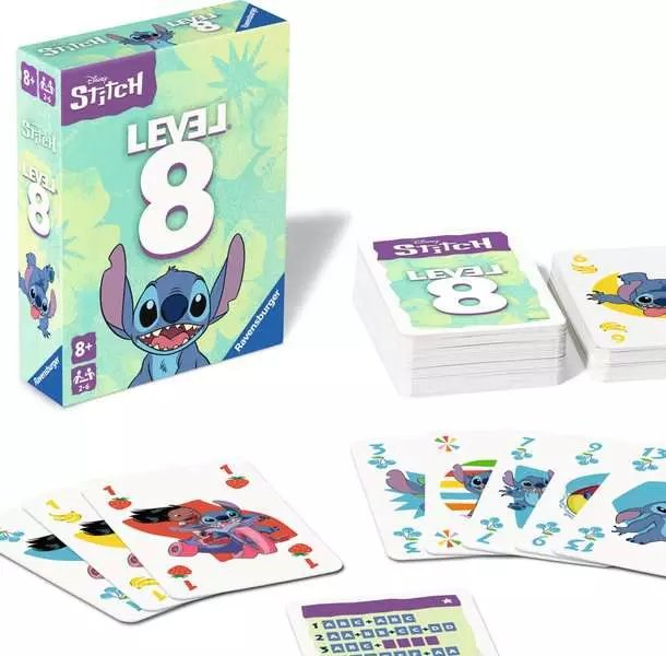 Ravensburger Disney Stitch Nivel 8, Juego De Cartas 24700