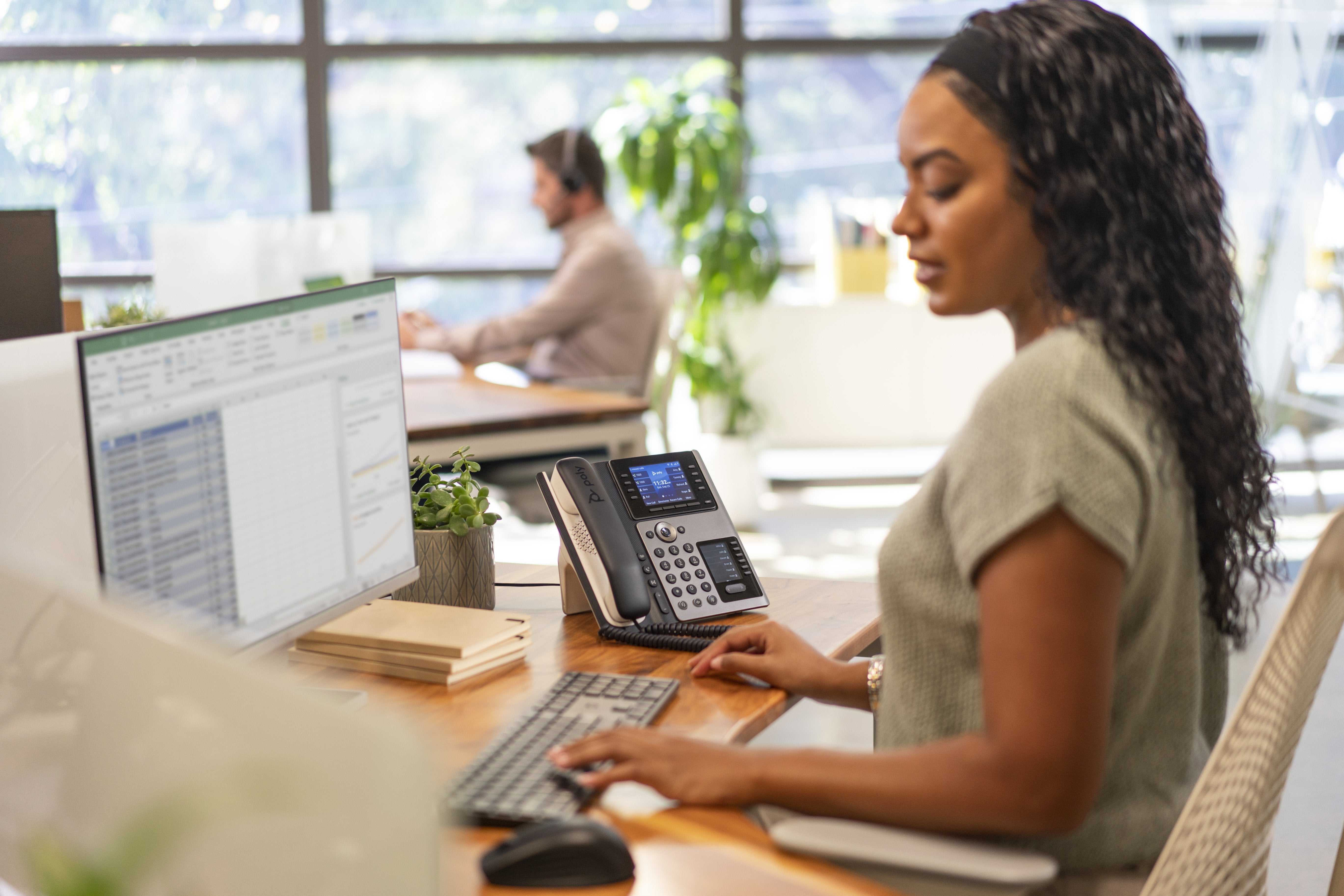 Poly Edge E450 Teléfono Ip Negro 8 Líneas Ips Wifi