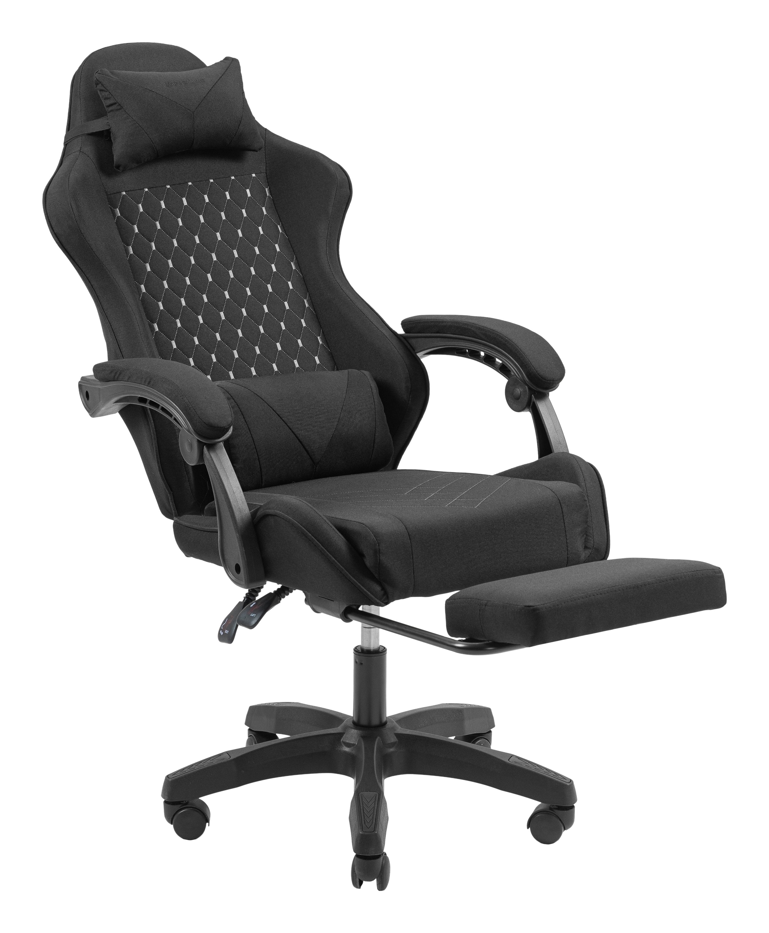 Silla Gaming  Mgc-X Pro Reposapies Negro Mars Gaming 120kg Max/ Resposabrazos Ajustable/ Inclinacion 90-135º/ 5 Ruedas