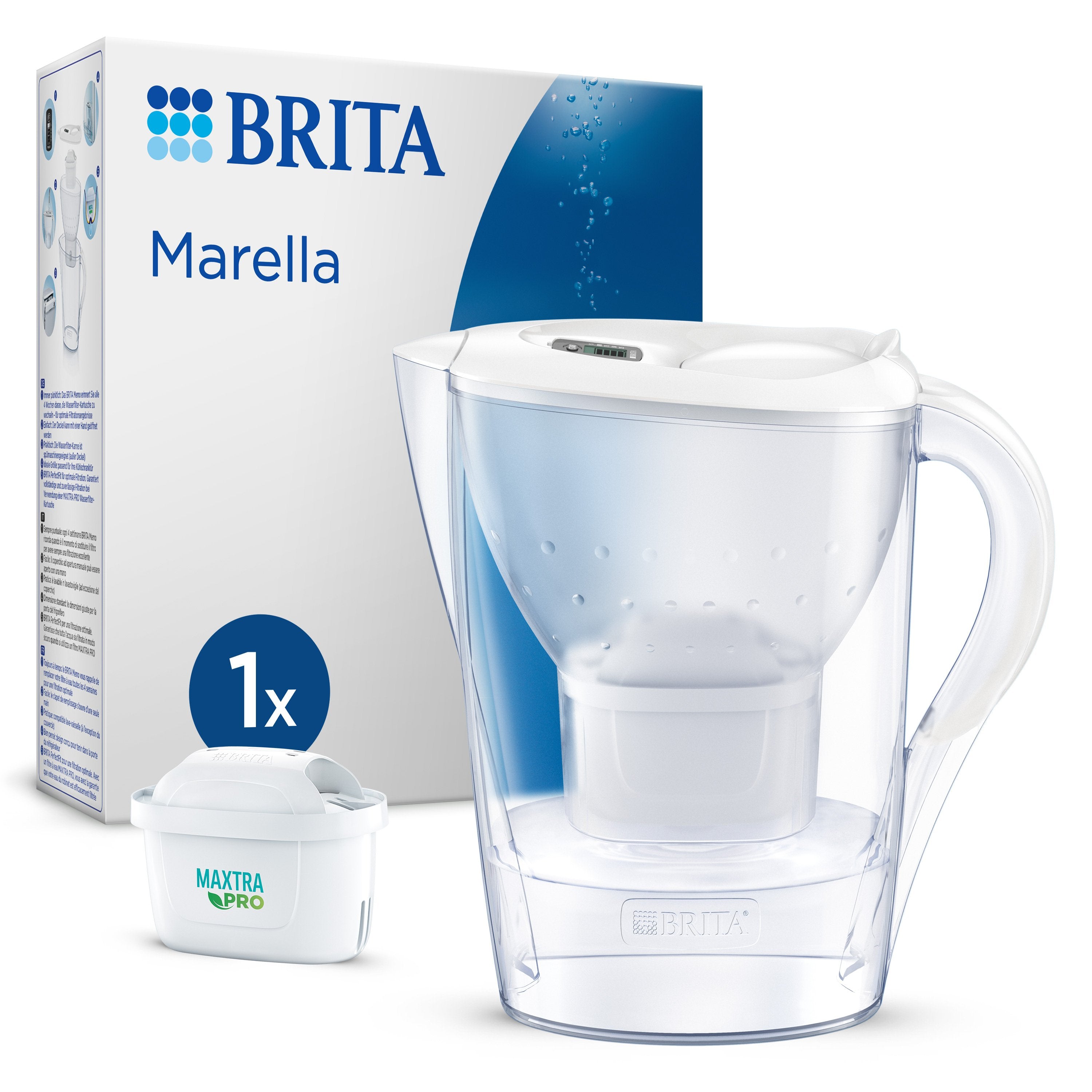 EAN 4006387125219 - Brita Marella Filtro de agua para jarra 2,4 L Transparente, Blanco imagen 1